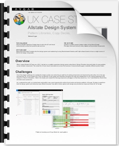 Allstate design system case study cover image