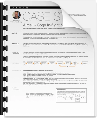 GoGo Inflight mobile app case study cover image
