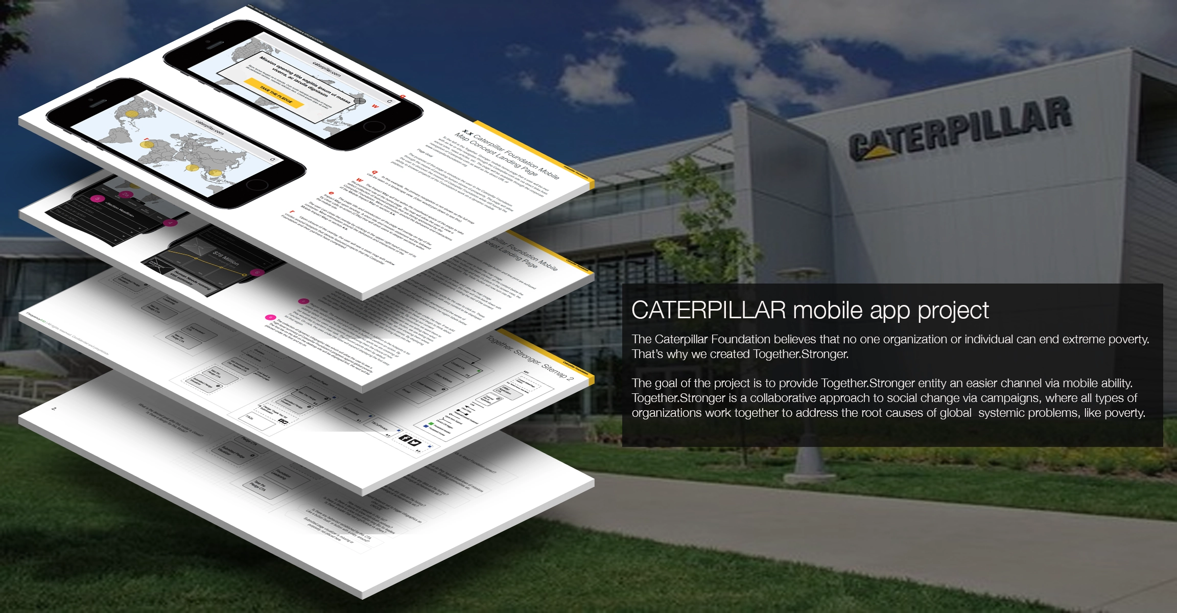 Caterpillar UX responsive portal