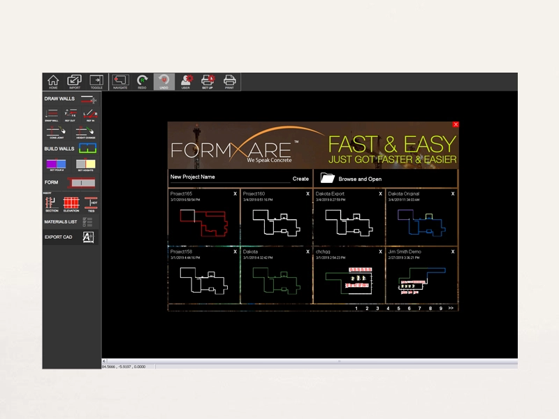 mga formxure software experience project