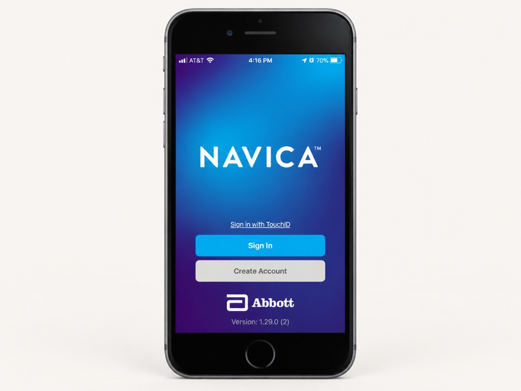 Abbott Labs Navica, mobile app UX design by Aygar Digital