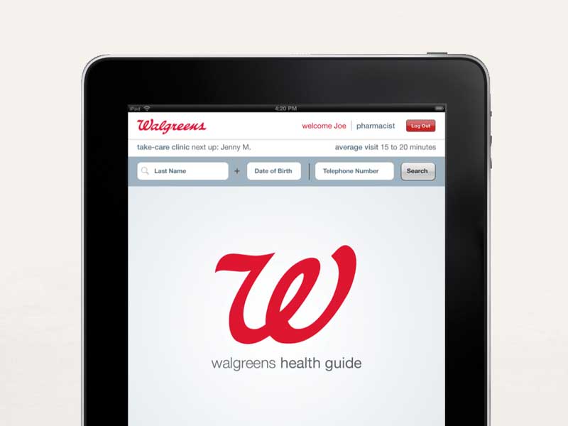 Walgreens Pharmacist iPad experience project