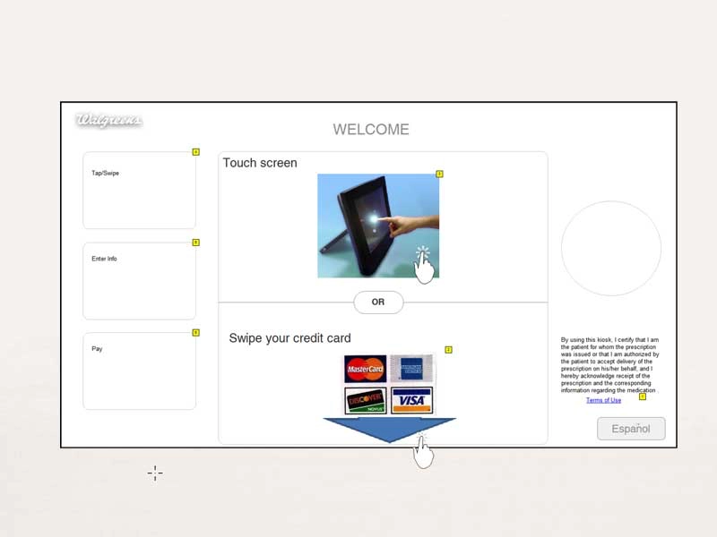 Walgreens refil kiosk experience project